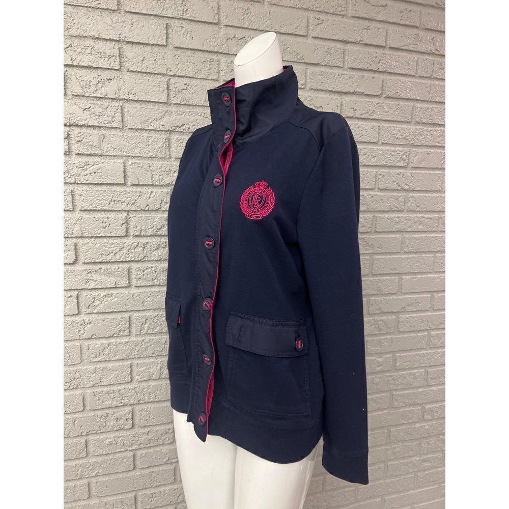 Ralph Lauren Navy High Neck Jacket Size L - Picture 5 of 9
